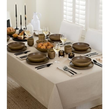 Elegant 100% Pure Linen Tablecloth for Every Occasion