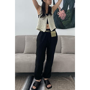 Stylish Women Y2K Crochet Knit Tank Vest for Any Occasion