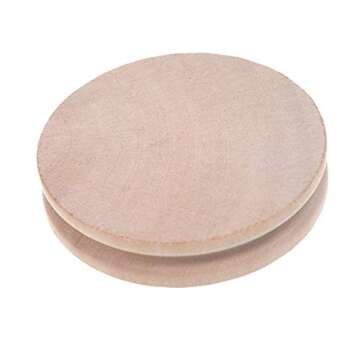 Batino 3pcs Solid Wood Leather Craft Edge Slicker Burnishing Burnisher Multi-Size Set for Polished Edge Leathercraft Working Tool