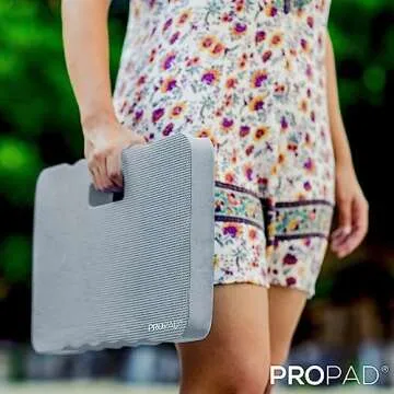 Thick Kneeling Pad, Garden Kneeler for Gardening, Bath Kneeler for Baby Bath, Kneeling Mat for Exercise & Yoga, Knee Pad for Work, Floor Foam Pad, Extra Large (XL) 18 x 11 x 1.5 Inches, Gray