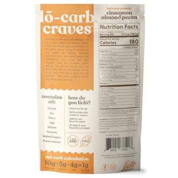 Livlo Keto Nut Granola Cereal - Grain Free & Gluten Free - 1g Net Carbs - Keto Friendly Low Carb Hea...