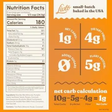 Livlo Keto Nut Granola - Low Carb Healthy Snack