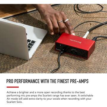 Focusrite Scarlett Solo Studio Bundle for Music Recording