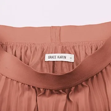 Grace Karin Pleated Chiffon Skirt for Elegant Comfort