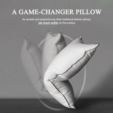 DWR Goose Feather Down Medium Support Pillows for King Beds