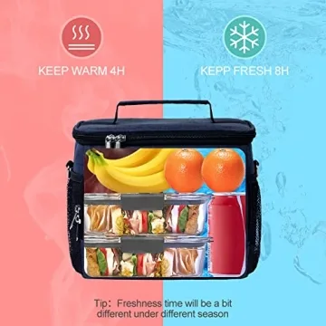Tiblue Insulated Lunch Bag for On-the-Go Meal Storage