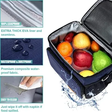 Tiblue Insulated Lunch Bag for On-the-Go Meal Storage