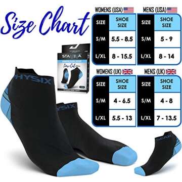 Physix Gear Compression Socks for Men & Women - Best Support