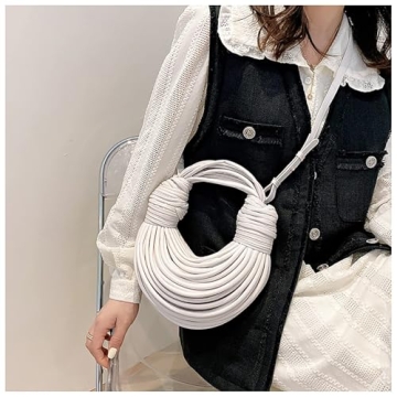 Elegant Knotted Woven Tote Handbag for Women