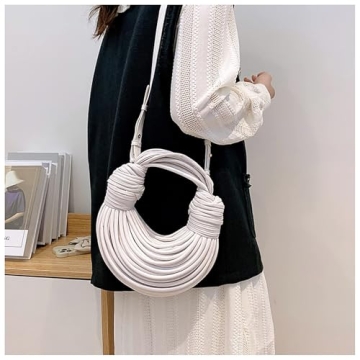 Elegant Knotted Woven Tote Handbag for Women