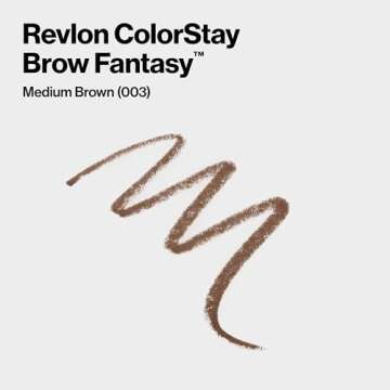 Revlon ColorStay Brow Fantasy, Valentine's Day Makeup, All In One Eyebrow Powder Pencil with Shaping Clear Gel, Smudge-proof, 16HR Visibly Full Brows, 103 Medium Brown