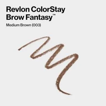 Revlon ColorStay Brow Fantasy, Valentine's Day Makeup, All In One Eyebrow Powder Pencil with Shaping Clear Gel, Smudge-proof, 16HR Visibly Full Brows, 103 Medium Brown