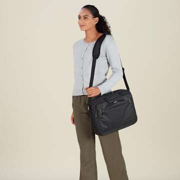 Amazon Basics Laptop Case with Shoulder Strap 15.6 inch
