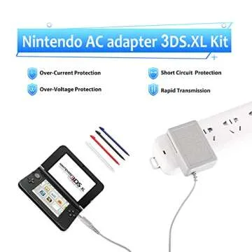 Buy 3DS XL Charger Kit - Power Adapter & Stylus Set