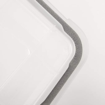 IRIS USA WeatherPro Storage Bins - Durable & Stackable