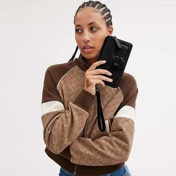 Chic Coach Polished Pebble Tabby Wristlet - Stylish & Compact