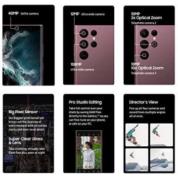 Samsung Galaxy S22 Ultra 5G - Fully Unlocked, 108MP Camera