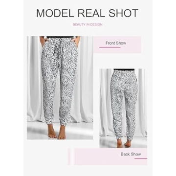 Comfortable Leopard Print Jogger Pants for Women