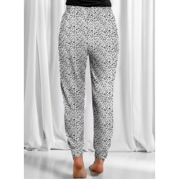 Comfortable Leopard Print Jogger Pants for Women