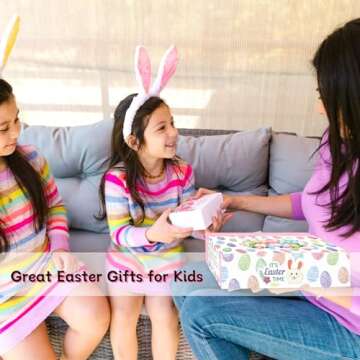 Mason Life Easter Eggs Fillers with Bracelets, Easter Eggs with Toys, Party Favors for Girls, Easter Egg Stuffers for Toddler, Easter Egg Fillers Gifts, Easter Gifts for Kids, 12PCS