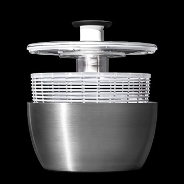OXO Stainless Steel Salad Spinner for Effortless Prep