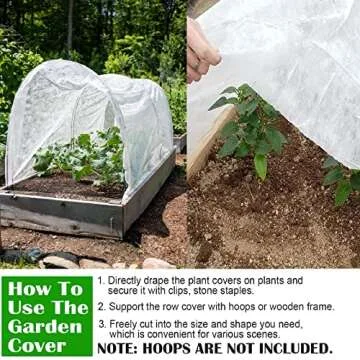 SunKrop Plant Covers Freeze Protection for Year-Round Use