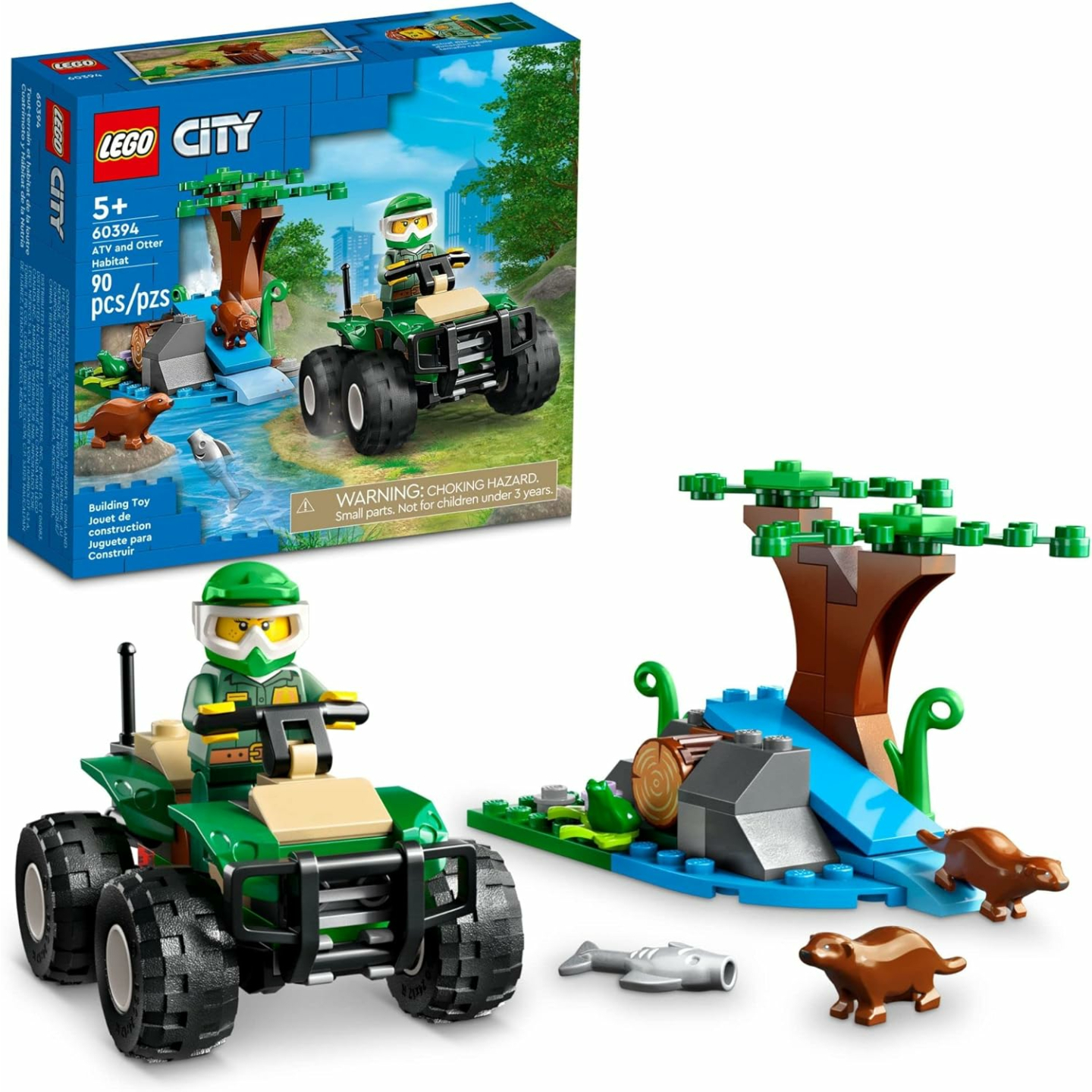 LEGO City ATV and Otter Habitat for Kids 5+ Adventure
