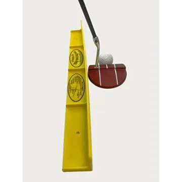 The Putting Arc - MS3 Model - Golf Training Aid Used to Perfect Your Putting and Reduce Your Score! - Practice and Master Your Putting Fundamentals! - Golden Yellow