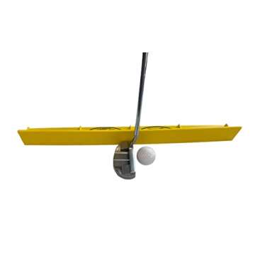 The Putting Arc - MS3 Model - Golf Training Aid Used to Perfect Your Putting and Reduce Your Score! - Practice and Master Your Putting Fundamentals! - Golden Yellow