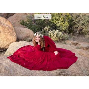 Long Sleeve Ball Gown V Neck Prom Dresses for Women Tulle Wedding Dress A-Line Formal Evening Gowns Tangerine Size 14