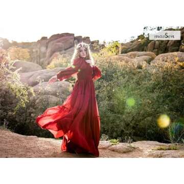 Long Sleeve Ball Gown V Neck Prom Dresses for Women Tulle Wedding Dress A-Line Formal Evening Gowns Tangerine Size 14