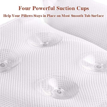 Luxurious Bath Pillow Spa Cushion for Head, Neck, Shoulders