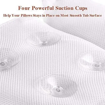 Luxurious Bath Pillow Spa Cushion for Head, Neck, Shoulders