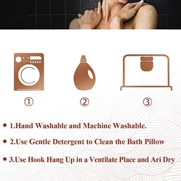 Luxurious Bath Pillow Spa Cushion for Head, Neck, Shoulders
