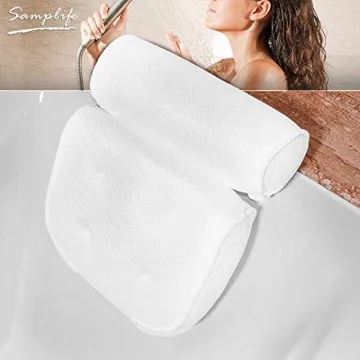 Luxurious Bath Pillow Spa Cushion for Head, Neck, Shoulders