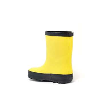 Stonz Rain Boots - Kids Rubber Boots Made with Toxic Free Natural Rubber - Waterproof, Safe Kids Rain Boots For Girls & Boys - Durable & Comfortable For Camping, School & Play.