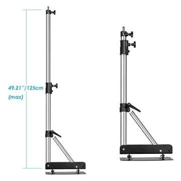 Neewer Wall Mounting Boom Arm for Lights, 49 Inch Adjustable