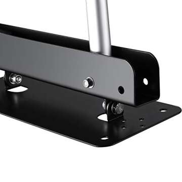 Neewer Wall Mounting Triangle Boom Arm for Photography Strobe Light, Monolight, Softbox, Umbrella, Reflector and Ring Light, Support 180 Degree Rotation, Max Length 4 Feet/125cm (Silver)