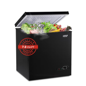 Compact KRIB BLING Chest Freezer 7 cu.ft Low Noise