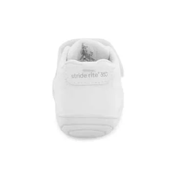 Stride Rite 360 Unisex Child Taye 2.0 First Walker Shoe, White, 4 Toddler US