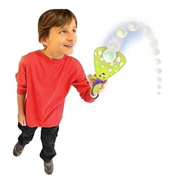 Geospace Original POP 'N Catch Family Skill Game with 2 Launchers - Launch & Catch The Ball for Hours of Fun! Perfect for Backyard, Beach or Tailgate Parties! Outdoor or Indoor Fun for Kids & Adults