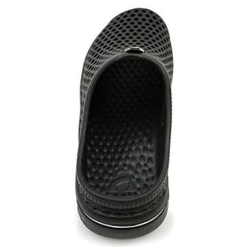 Amoji Garden Clogs Shoes Sandals House Slippers Home Room Shoes Indoor Outdoor Shower Shoe Sport Kids Child Children Baby Boys Girls (Toddler/Little Kid/Big Kid) Black 1-2 M US Little Kid