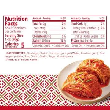 JONGGA Spicy Napa Cabbage Kimchi (Pack of 8), Shelf Stable Mat Kimchi, Spicy Korean Authentic Fermented Pickled Cabbaged Kimchi, Perfect with Ramen, Noodles and Rice