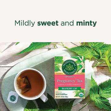 Traditional Medicinals Tea, Organic Pregnancy Tea, Supports a Healthy Pregnancy, Raspberry Leaf, 16 Tea Bags