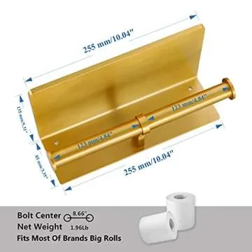 Smart Home Double Toilet Paper Holder with Shelf