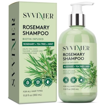 Svvimer Rosemary Hair Growth Shampoo for Thicker, Fuller Hair