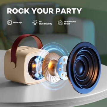 Kids Karaoke Machine - Bluetooth Speaker & Microphone