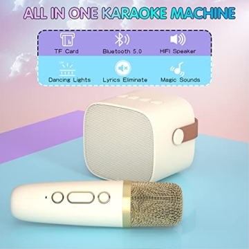 Kids Karaoke Machine - Bluetooth Speaker & Microphone