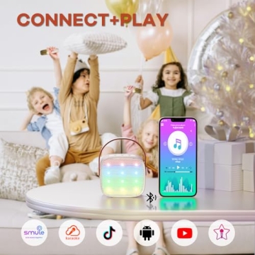 Kids Karaoke Machine - Bluetooth Speaker & Microphone