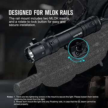 OLIGHT Odin GL M Tactical Flashlight 1500 Lumens